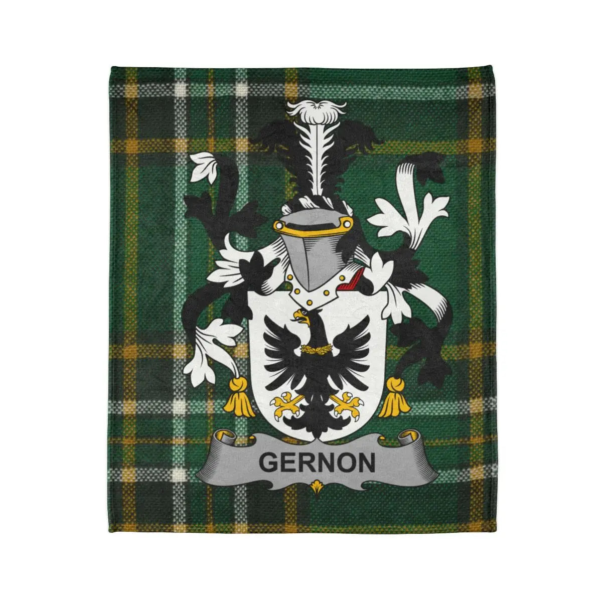 Gernon Family Crest Blanket Scottish Tartan product