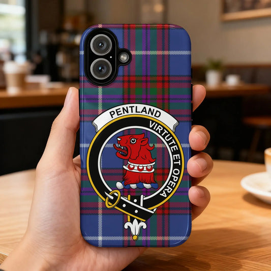 Pentland Virtute et Opera Tartan Design Phone Case
