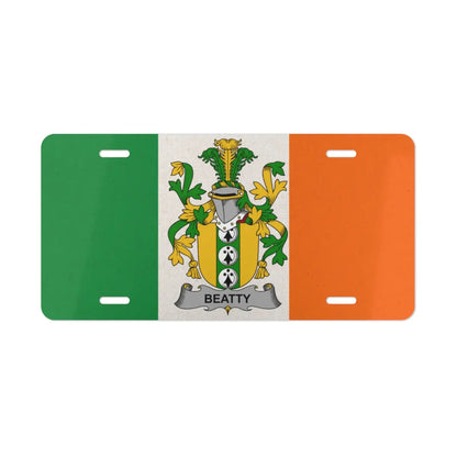 Irish Flag Heritage Family Emblem License Plate product