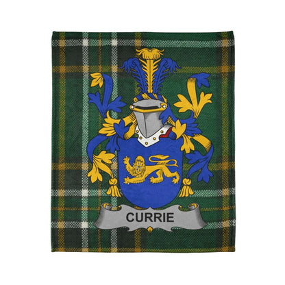 Blue and Yellow Heraldic Family Crest Blanket product