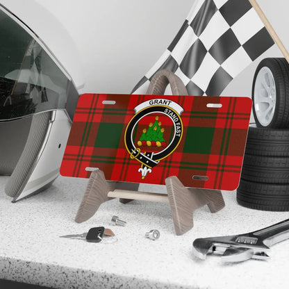 Grant Stamps Tartan Design License Plate product