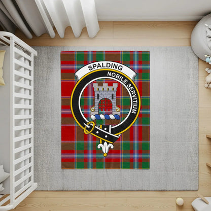 Spalding Clan Tartan Rug with Noble Servitium product type