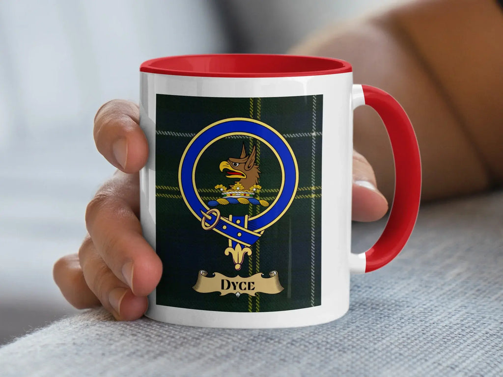 Dyce Heraldic Crest Family Emblem Design Mug