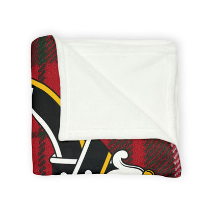 MacAuley Clan Tartan Blanket – Scottish Crest Throw, Soft & Cozy - Celtic Ancestry Gifts