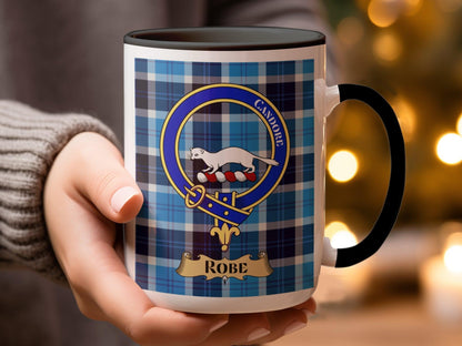 Robe Scottish Clan Crest Tartan Robe Design Coffee Mug - Living Stone Gifts