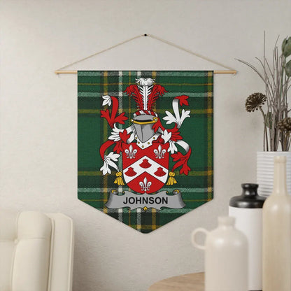 Johnson Family Coat of Arms Wall Hanging product
