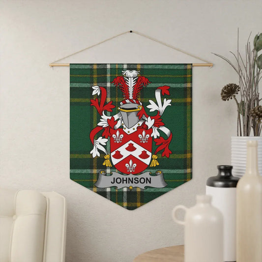 Johnson Family Coat of Arms Wall Hanging product