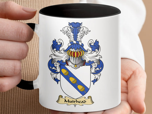 Scottish Clan Muirhead Surname Coat of Arms Mug - Living Stone Gifts