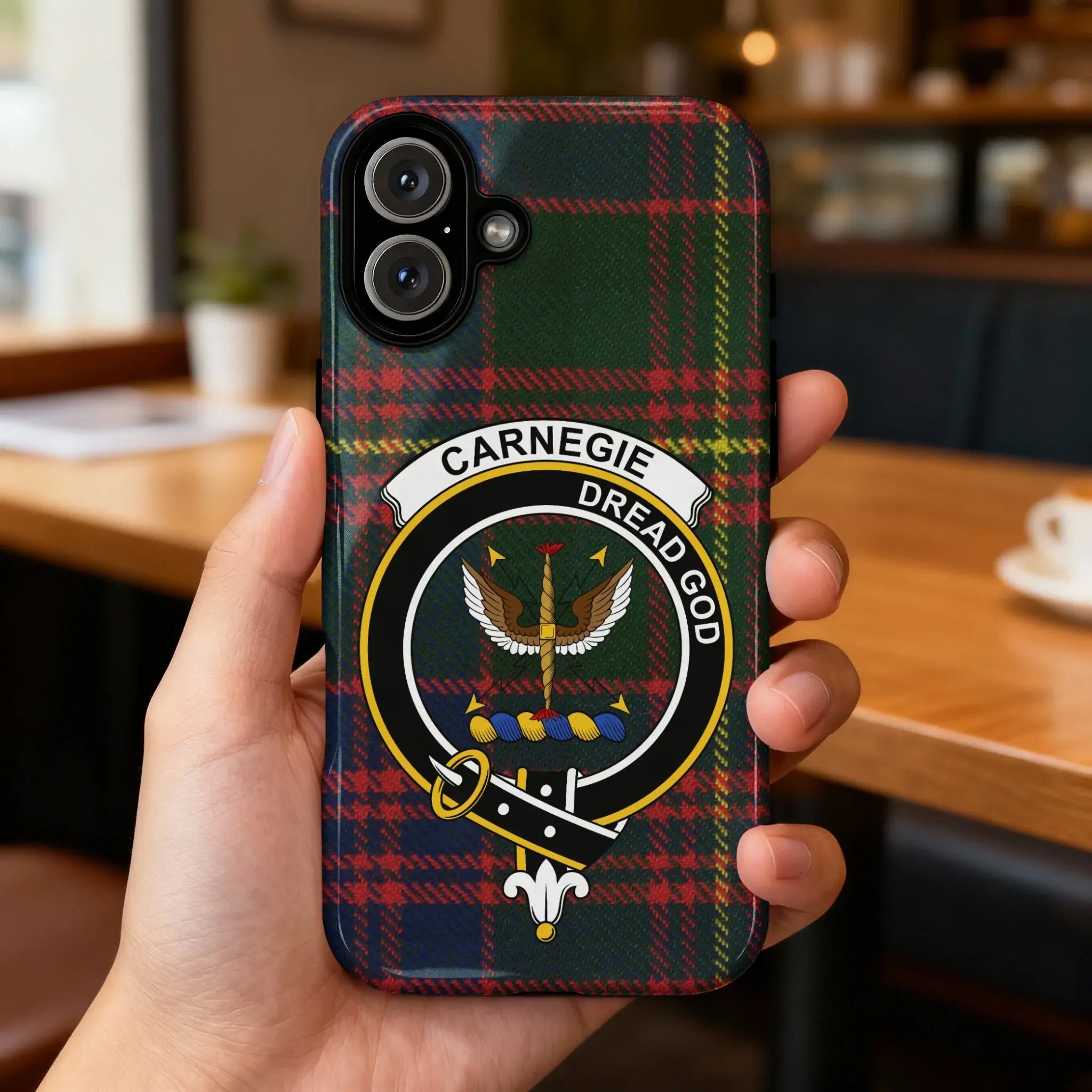 Clan Carnegie Dread God Tartan Phone Case