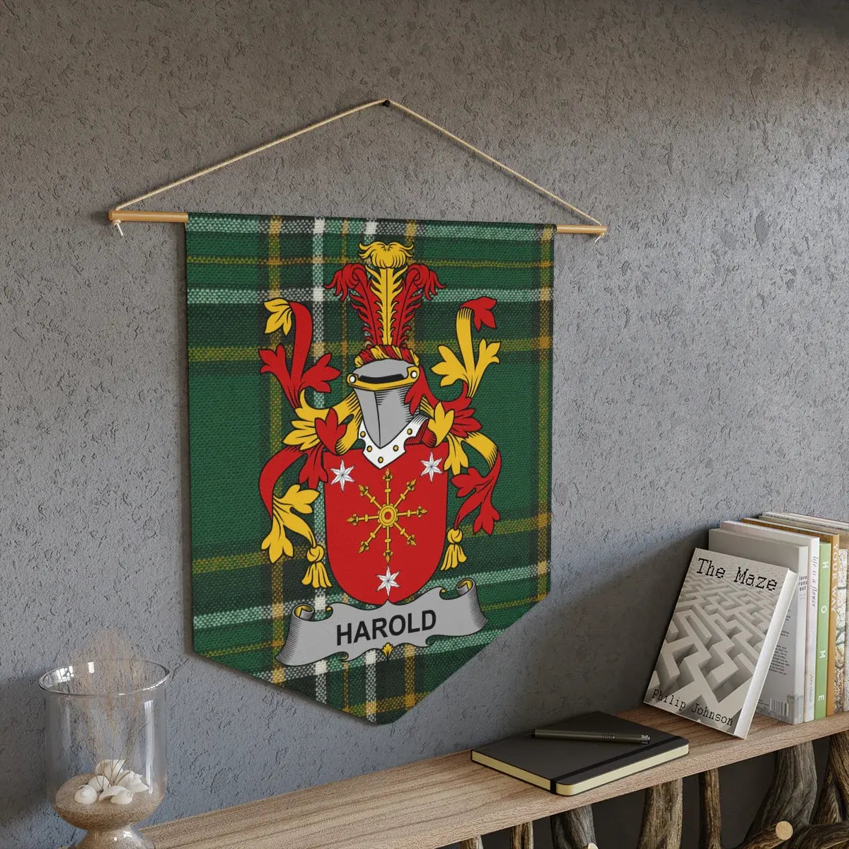 Custom Harold Family Crest Wall Hanging Decor product