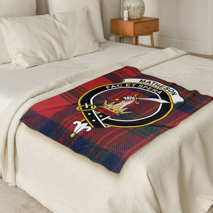 Scottish Clan Matheson Tartan Throw Blanket - Living Stone Gifts