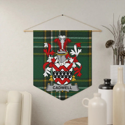 Cadwell Family Crest Wall Hanging Banner product type