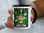 Quinn Irish Family Crest Accent Mug