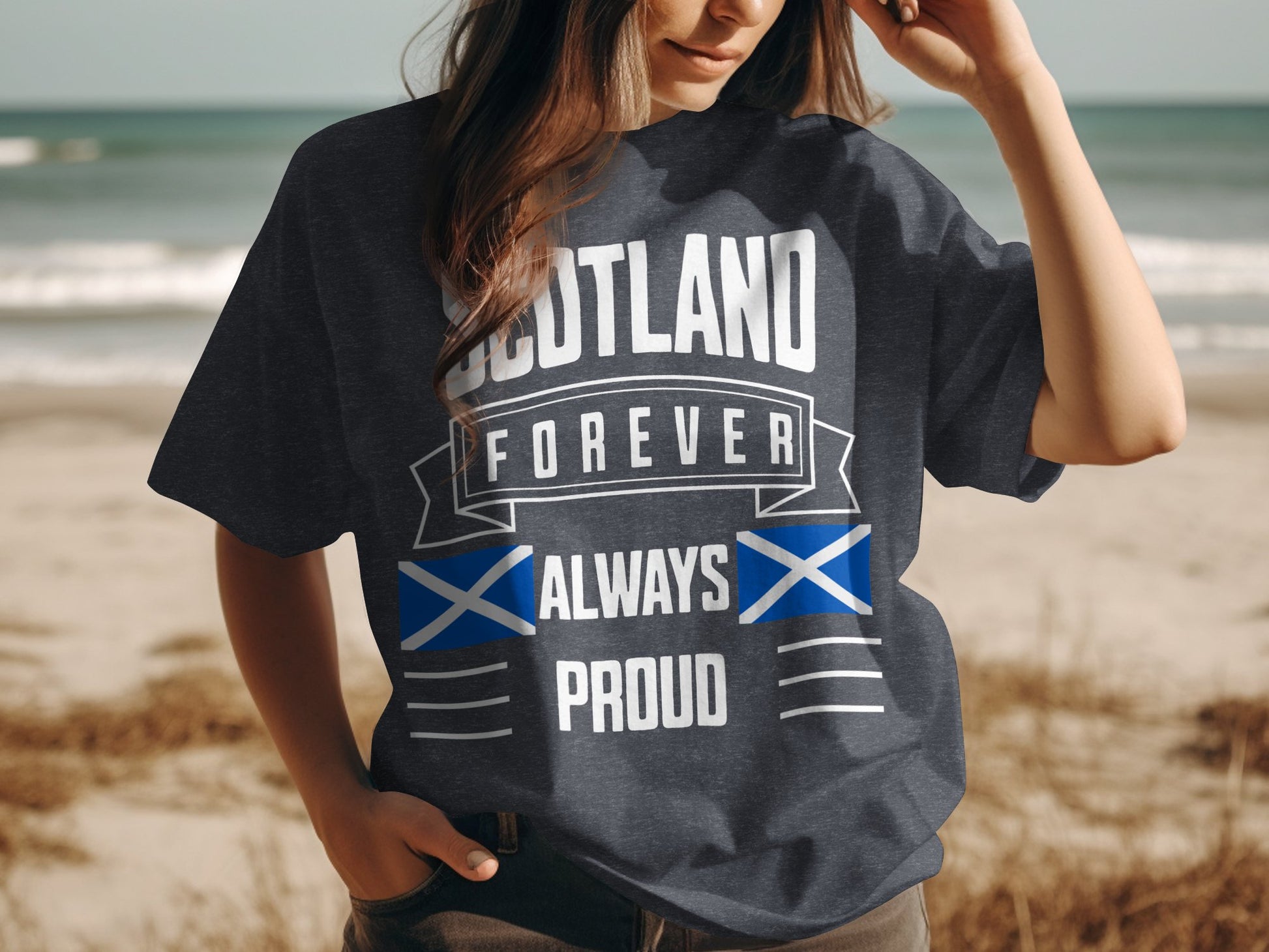 Scotland Forever Always Proud Graphic T-Shirt - Living Stone Gifts