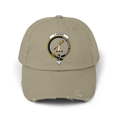 Lammie Clan Crest Scottish Distressed Baseball Cap - Celtic Ancestry Gifts