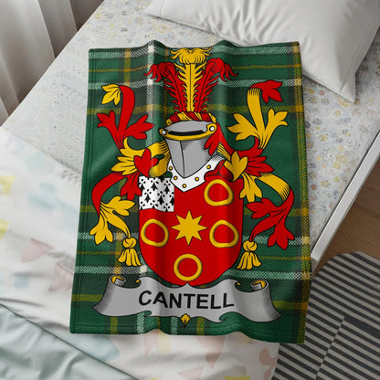 Cantell Family Crest Tartan Blanket Product