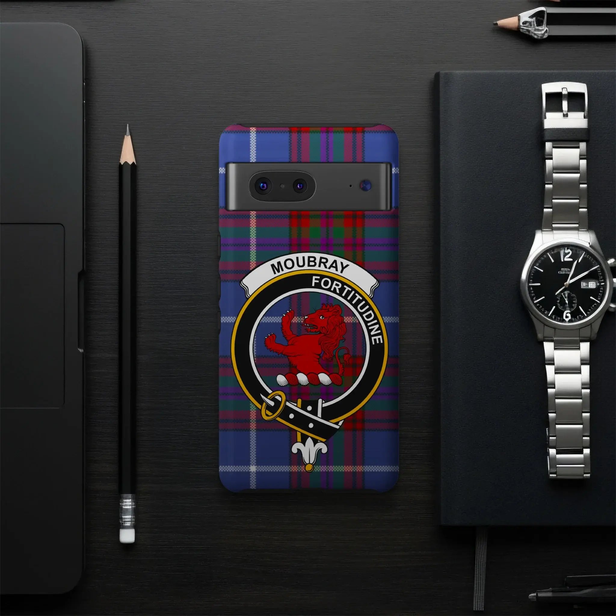 Moubary Fortitudine Scottish Tartan Pattern Phone Case