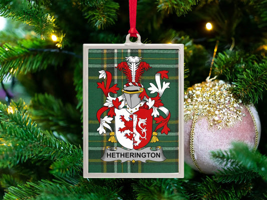 Scottish Clan Tartan Personalized Christmas Ornament product type