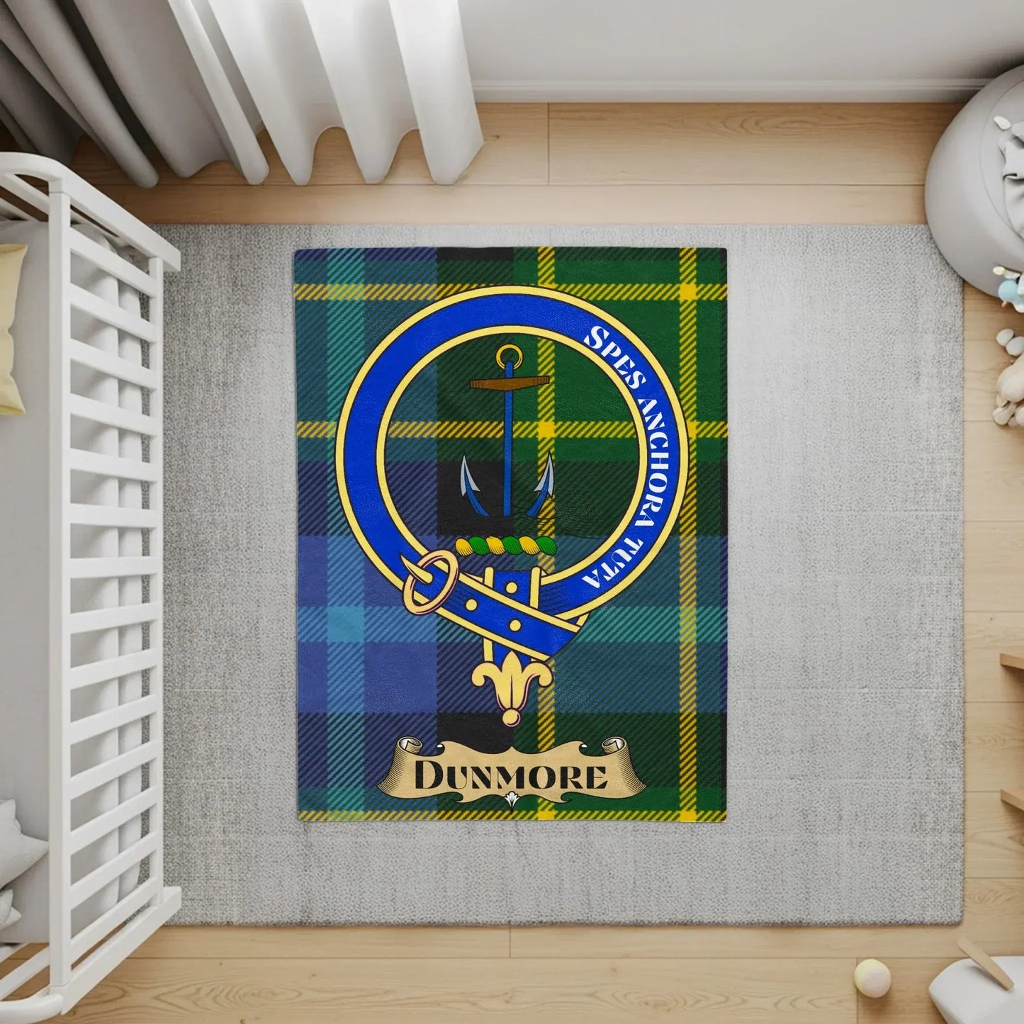 Dunmore Family Crest Tartan Pattern Rug product