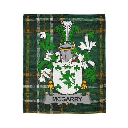 McGarry Family Crest Tartan Throw Blanket product