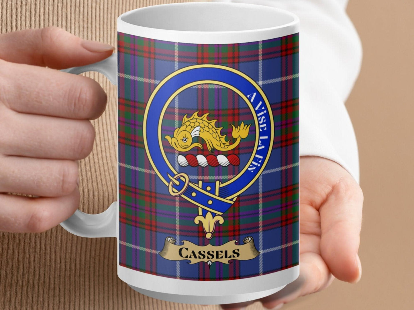Cassels A Wise Laik Plaid Design Mug product