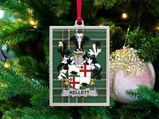 White Knight and Shield Christmas Ornament product