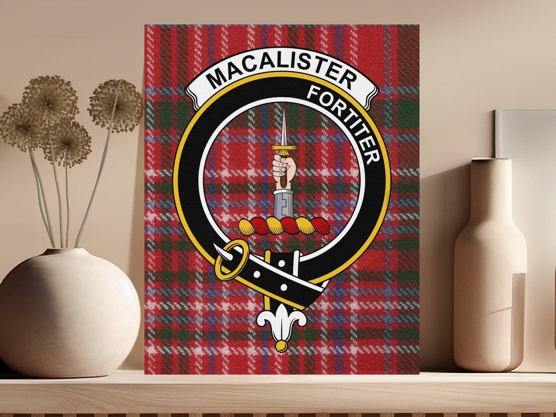 Macalister Fortiter Sword Emblem Poster product