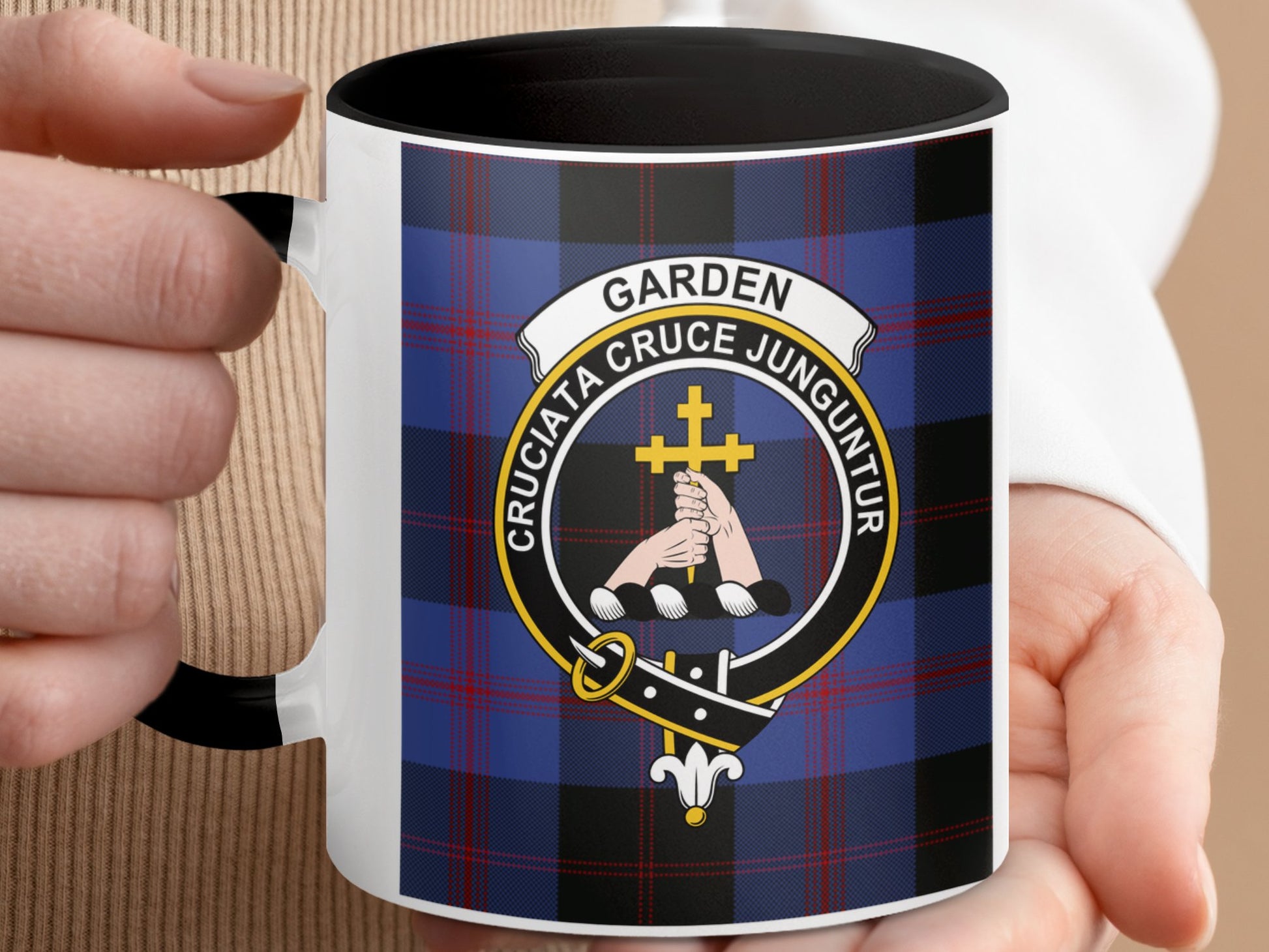 Clan Garden Scottish Tartan Crest Mug - Living Stone Gifts