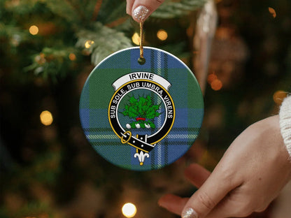 Irvine Clan Crest Christmas Tree Ornament product type