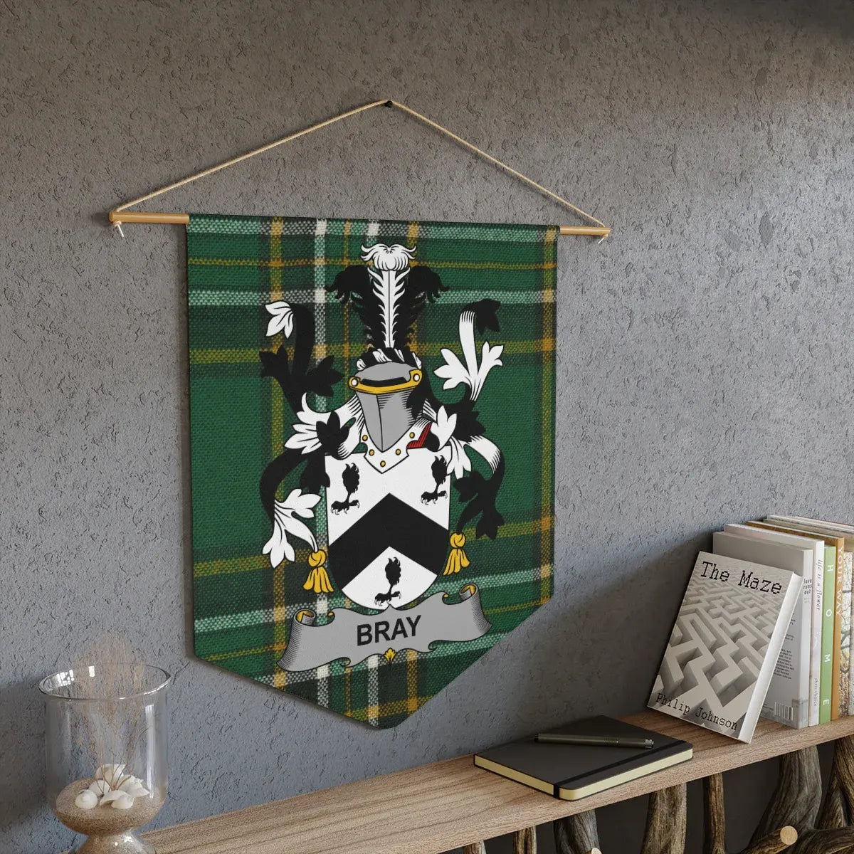 Bray Family Coat of Arms Banner Wall Hanging product