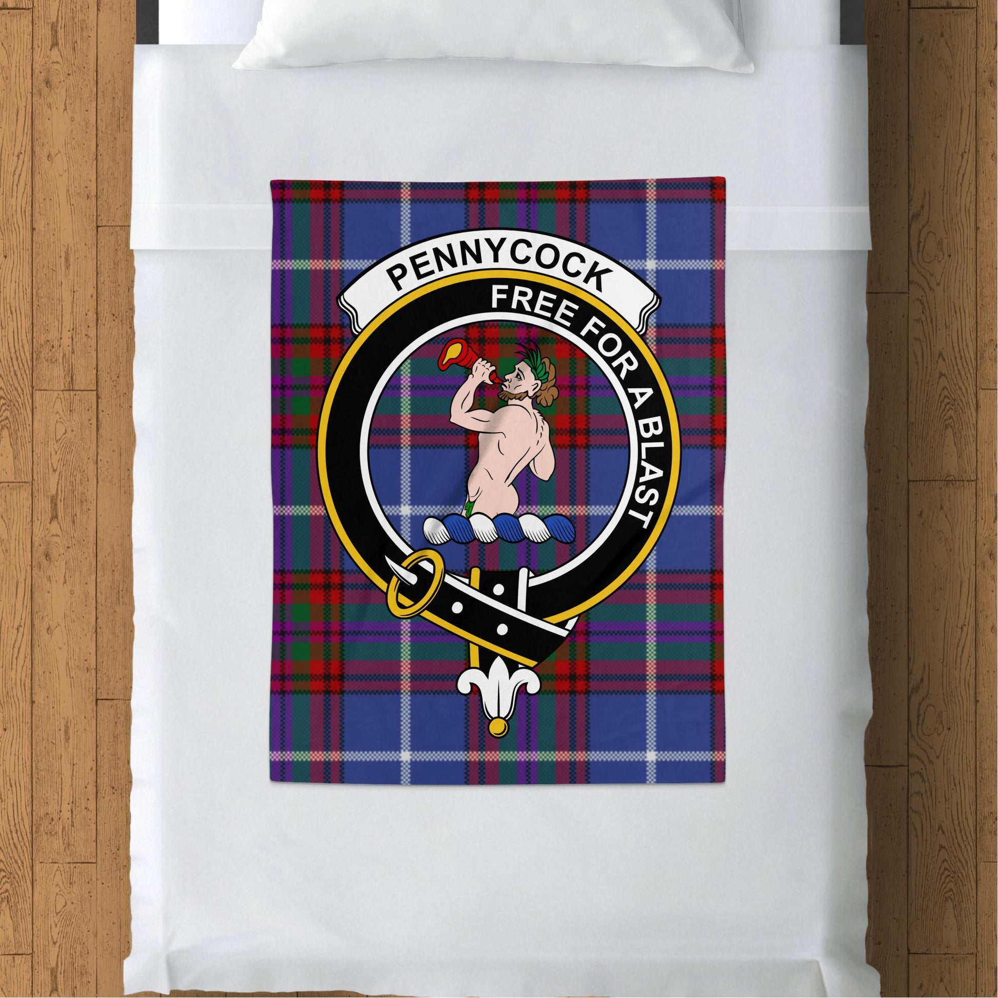 Scottish Clan Pennycock Tartan Throw Blanket - Living Stone Gifts