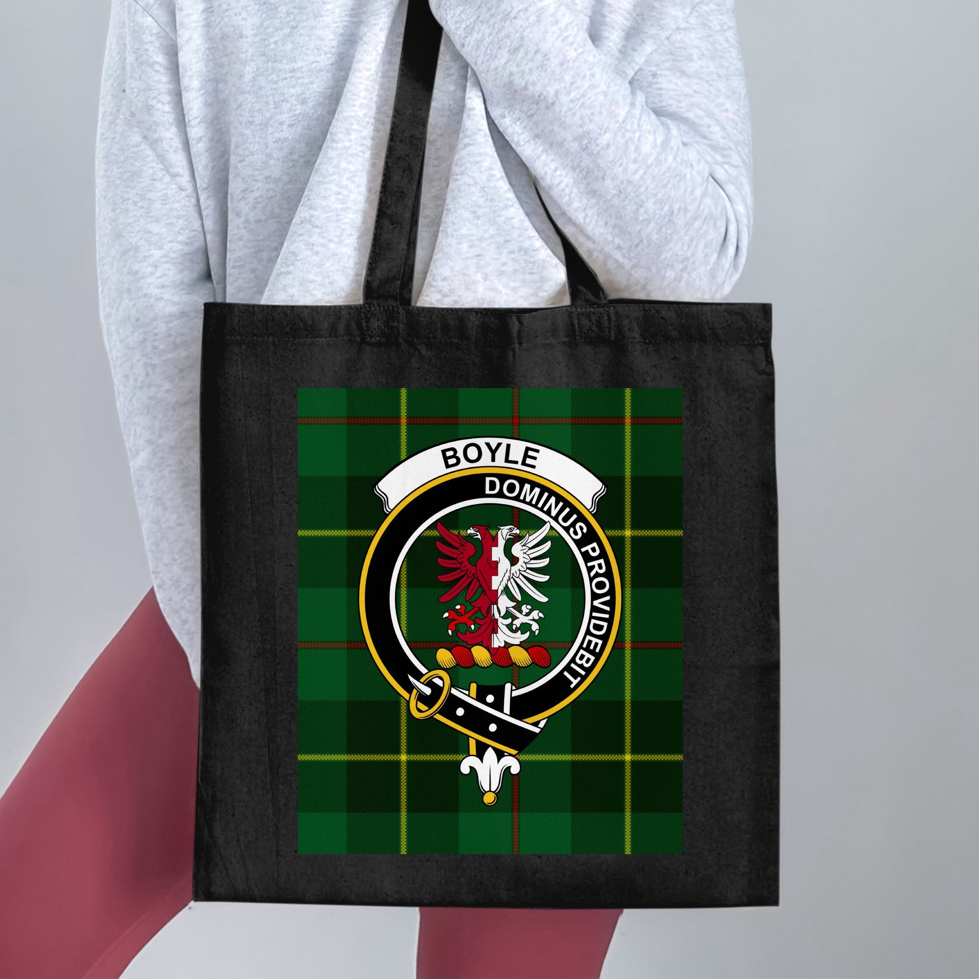 Boyle Clan Crest Scottish Tartan Tote Bag - Living Stone Gifts