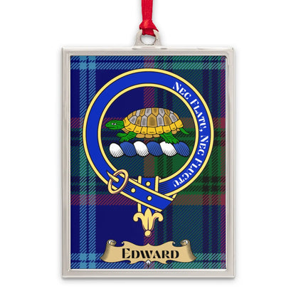 Clan Tartan Pattern with Crest Edward Keepsake product