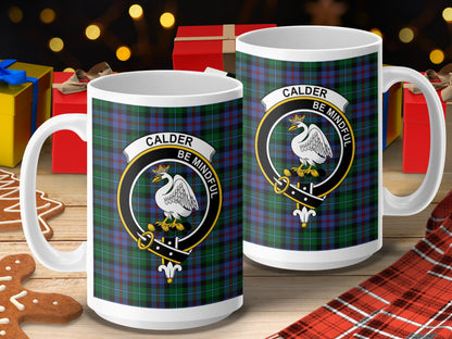 Calder Be Mindful Scottish Clan Crest Mug - Living Stone Gifts