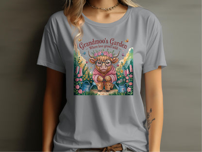 Grandmoo's Garden Floral Graphic Tee Shirt product