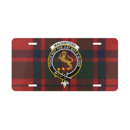 Mackintosh Touch Not The Cat Tartan License Plate product