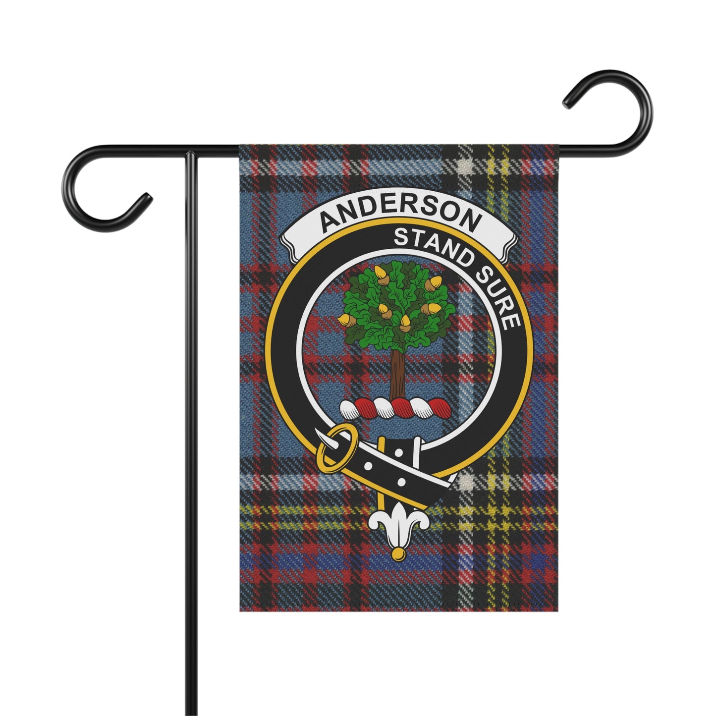 Anderson Clan Scottish Tartan Crest Garden Flag