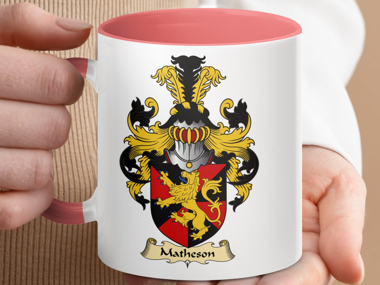 Noble Scottish Clan Matheson Surname Coat of Arms Mug - Living Stone Gifts