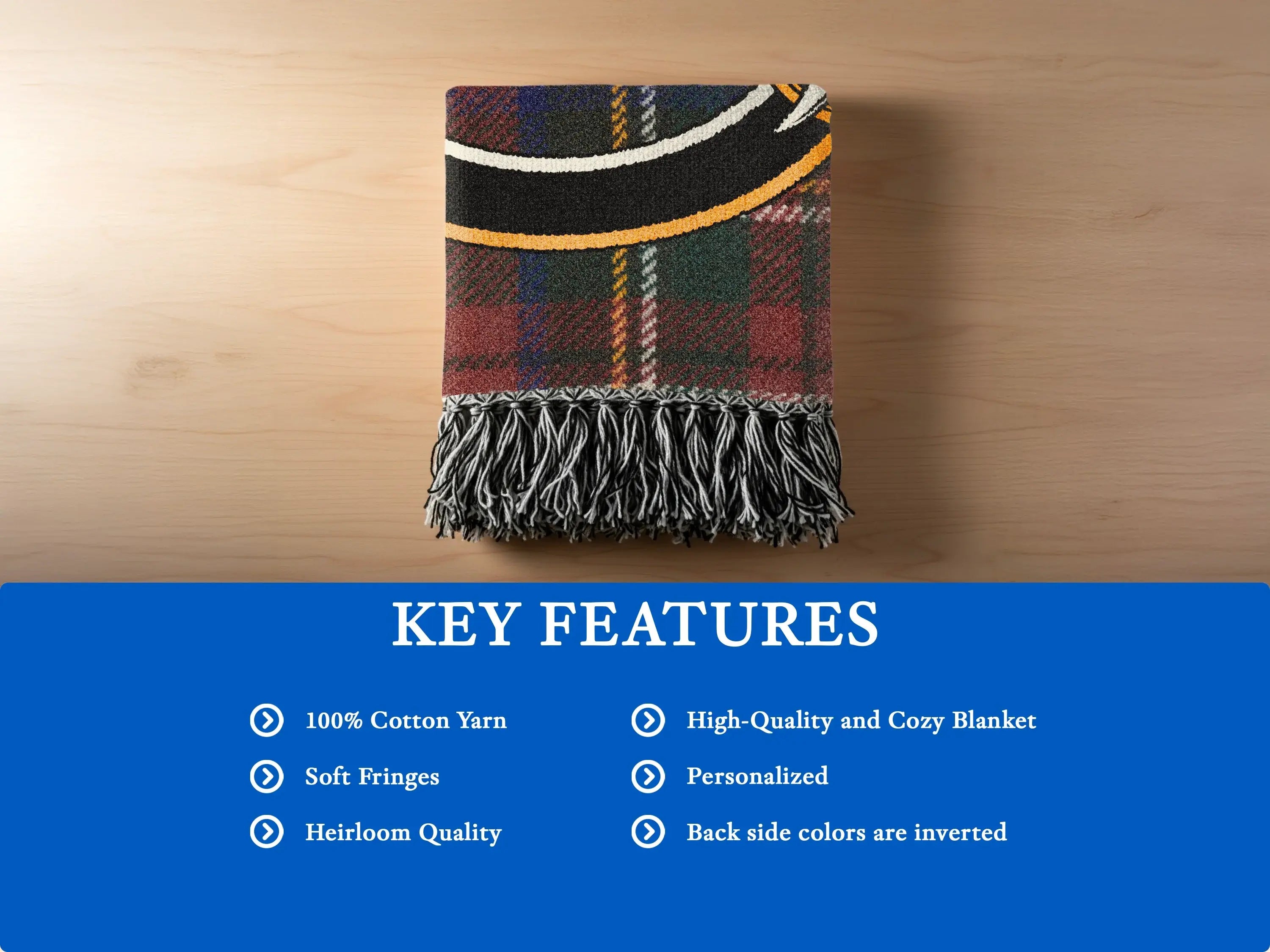 High-Quality and Cozy Blanket with Soft Fringes
