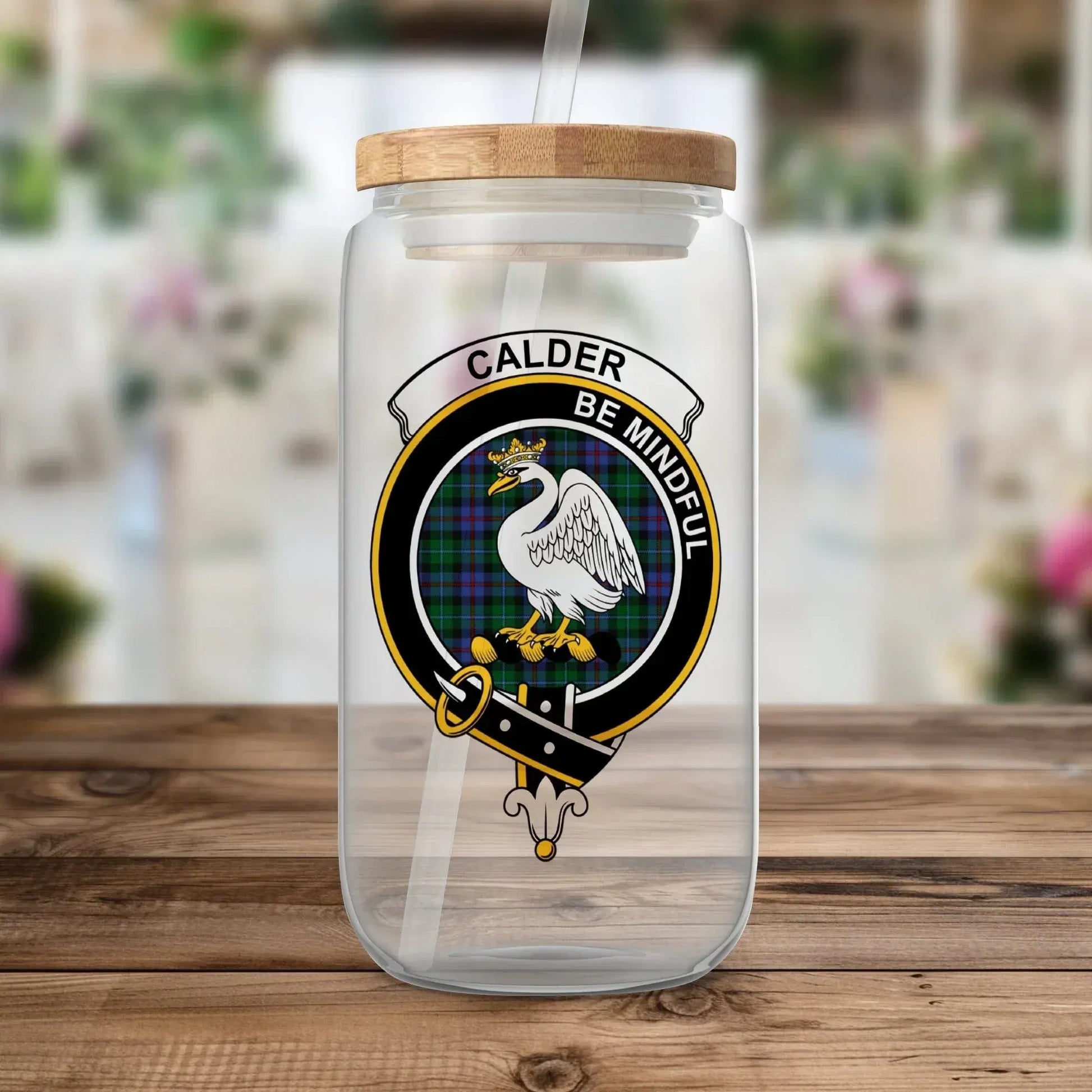 Calder Be Mindful Crest Glass Jar product