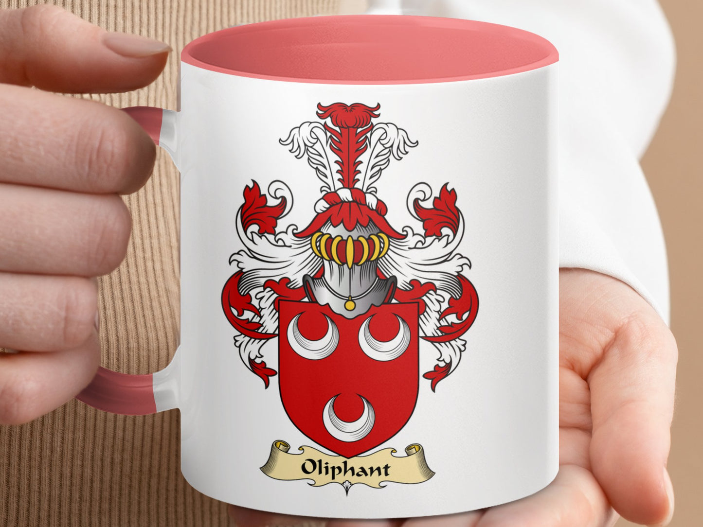 Scottish Clan Oliphant Surname Coat of Arms Mug - Living Stone Gifts