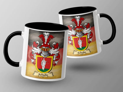 Schultz Family Crest Mug Personalized Coffee Gift product type