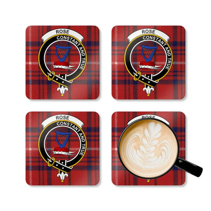 Constant And True Rose Clan Plaid Coasters product type