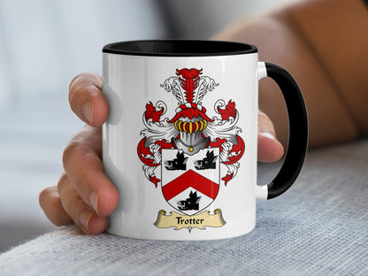 Clan Trotter Family Crest Scottish Coat of Arms Mug - Living Stone Gifts