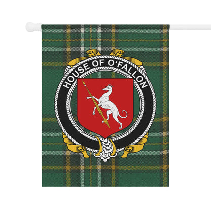 House of O'Fallon Green Checked Pattern Flag