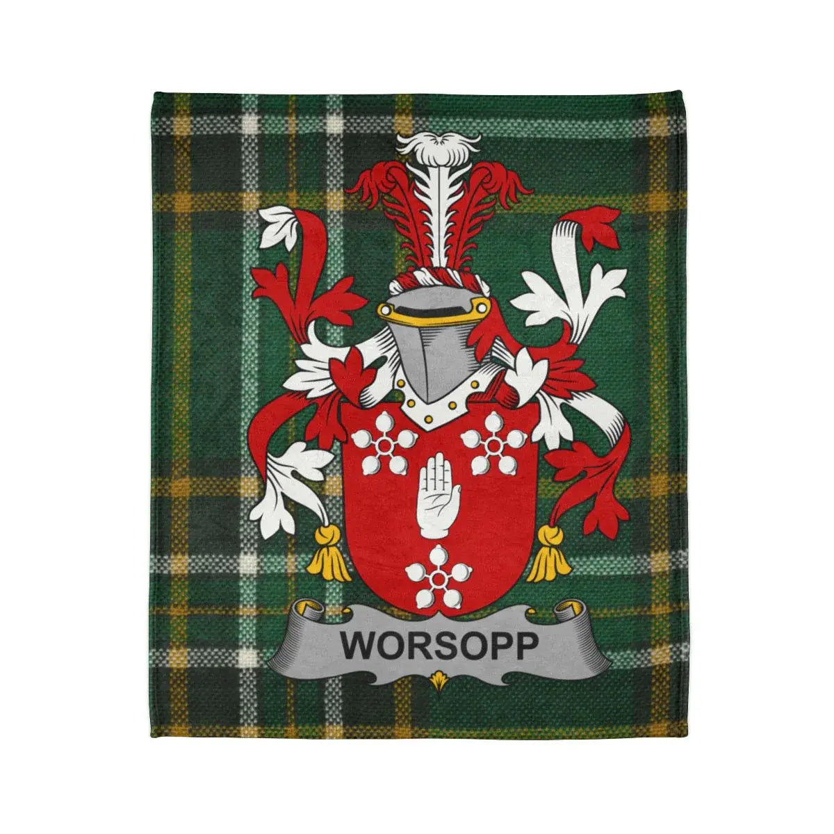 Worsopp Family Crest Plaid Blanket product type