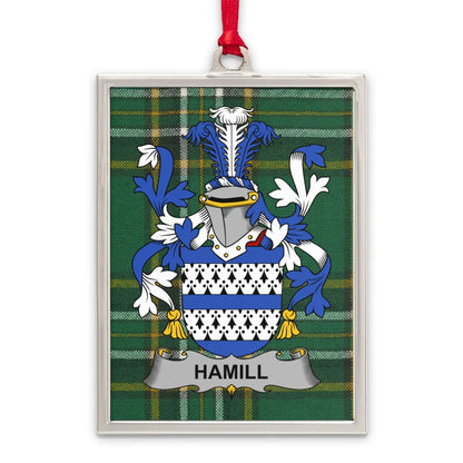 Custom Hamill Family Crest Plaid Design Rectangle product