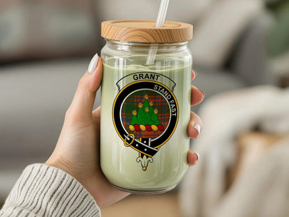 Personalized Clan Grant Tartan Candle Holder product