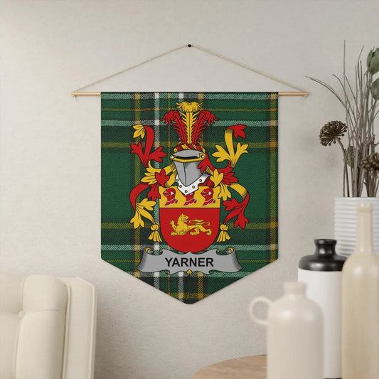 Yarner Family Crest Tartan Plaid Wall Hanging product type