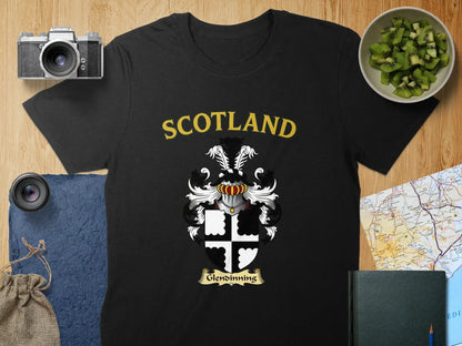 Scotland Crest Black Short Sleeve T-shirt product